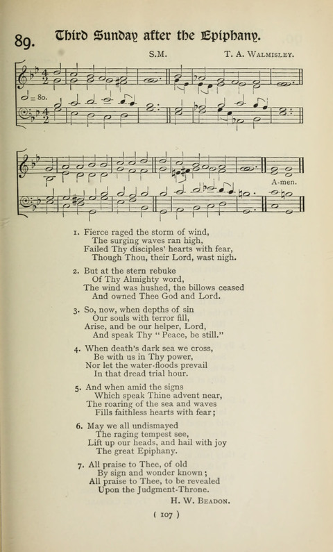 The Westminster Abbey Hymn-Book: compiled under the authority of the dean of Westminster page 107
