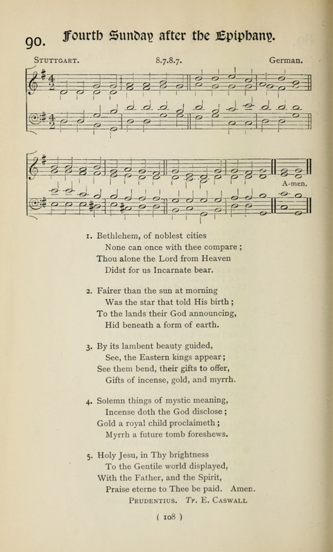The Westminster Abbey Hymn-Book: compiled under the authority of the dean of Westminster page 108