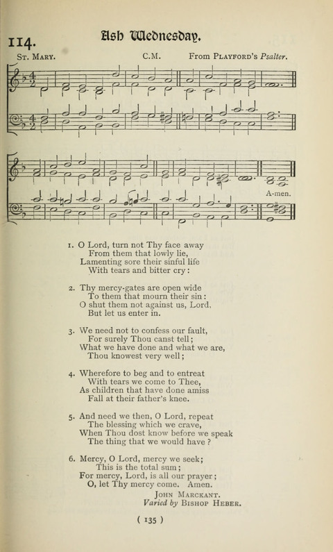 The Westminster Abbey Hymn-Book: compiled under the authority of the dean of Westminster page 135