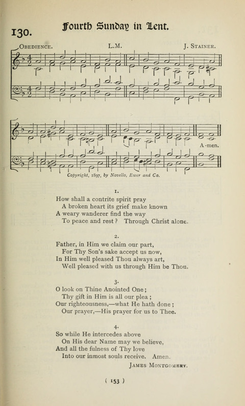 The Westminster Abbey Hymn-Book: compiled under the authority of the dean of Westminster page 153