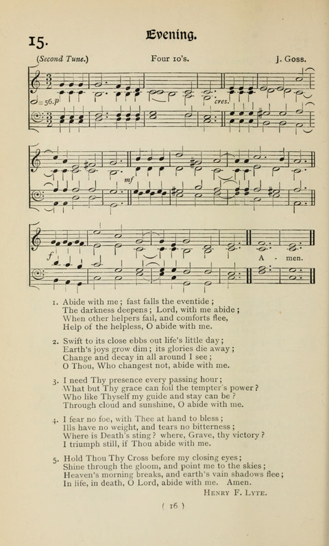 The Westminster Abbey Hymn-Book: compiled under the authority of the dean of Westminster page 16