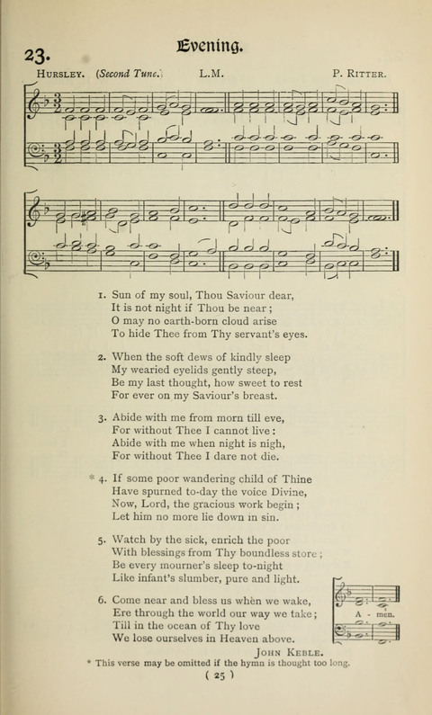 The Westminster Abbey Hymn-Book: compiled under the authority of the dean of Westminster page 25