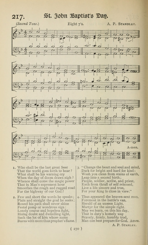The Westminster Abbey Hymn-Book: compiled under the authority of the dean of Westminster page 270