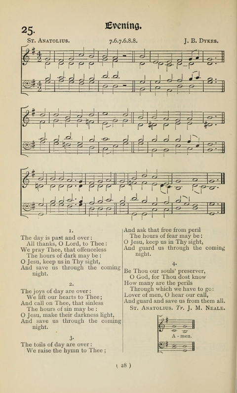 The Westminster Abbey Hymn-Book: compiled under the authority of the dean of Westminster page 28