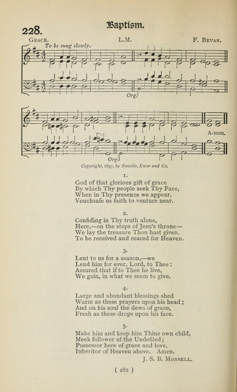 The Westminster Abbey Hymn-Book: compiled under the authority of the dean of Westminster page 282