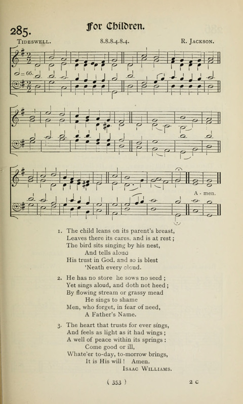 The Westminster Abbey Hymn-Book: compiled under the authority of the dean of Westminster page 353