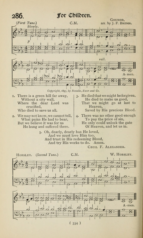 The Westminster Abbey Hymn-Book: compiled under the authority of the dean of Westminster page 354