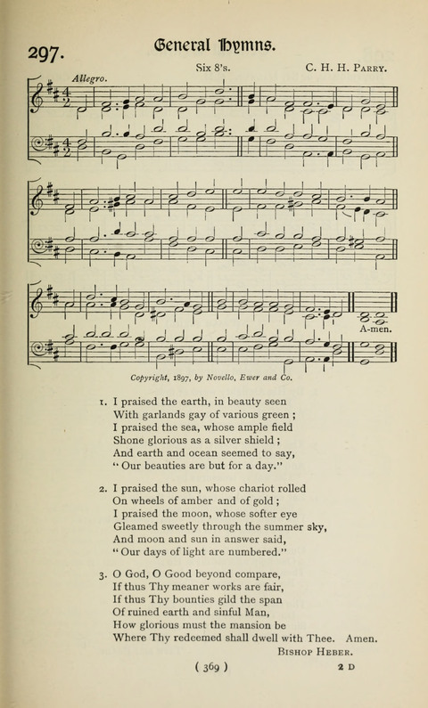 The Westminster Abbey Hymn-Book: compiled under the authority of the dean of Westminster page 369
