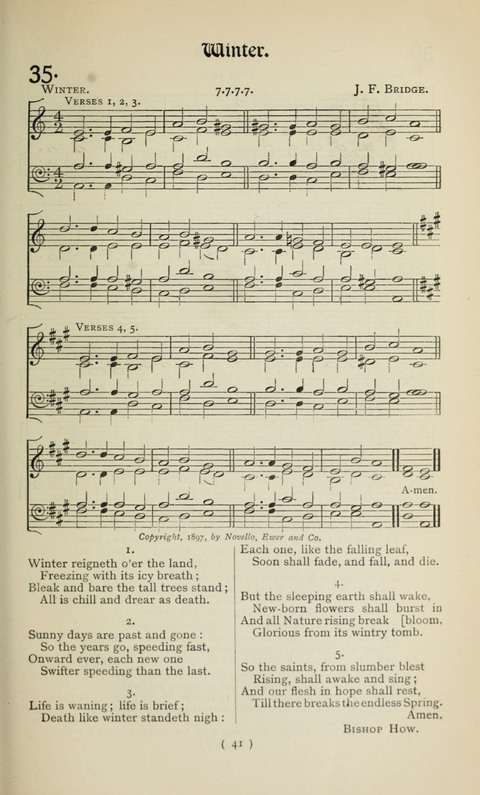 The Westminster Abbey Hymn-Book: compiled under the authority of the dean of Westminster page 41