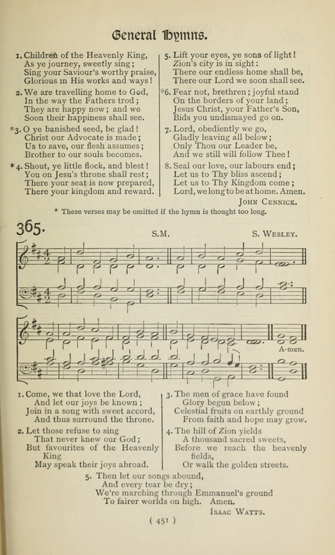The Westminster Abbey Hymn-Book: compiled under the authority of the dean of Westminster page 451