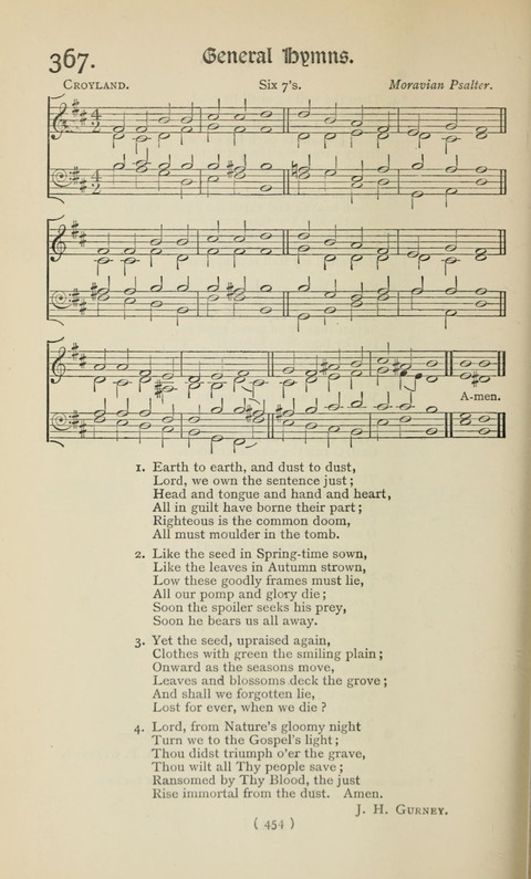 The Westminster Abbey Hymn-Book: compiled under the authority of the dean of Westminster page 454
