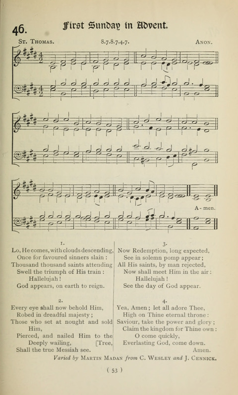 The Westminster Abbey Hymn-Book: compiled under the authority of the dean of Westminster page 53