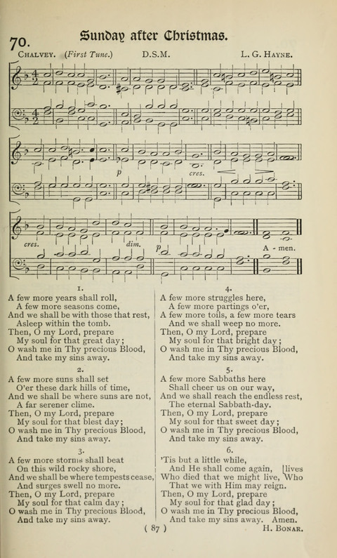 The Westminster Abbey Hymn-Book: compiled under the authority of the dean of Westminster page 87
