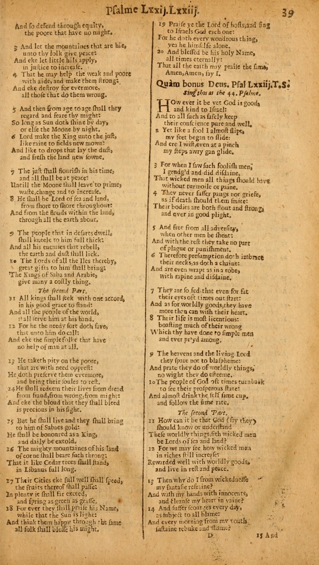 The Whole Booke of Psalmes: collected into English meeter page 41