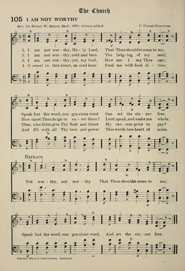 The Westminster Hymnal for congregational and social use and for the Sunday School page 103
