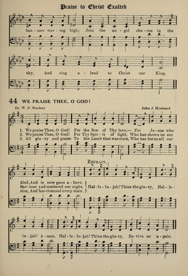 The Westminster Hymnal for congregational and social use and for the Sunday School page 54