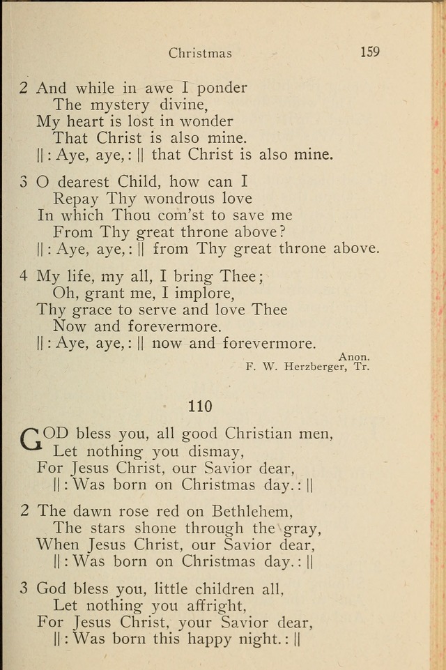 Wartburg Hymnal: for church, school and home page 159