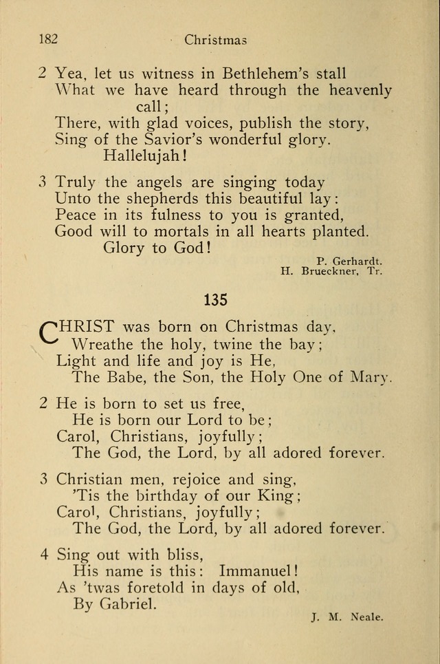Wartburg Hymnal: for church, school and home page 182
