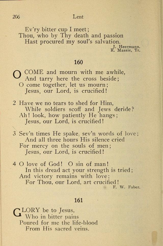Wartburg Hymnal: for church, school and home page 206