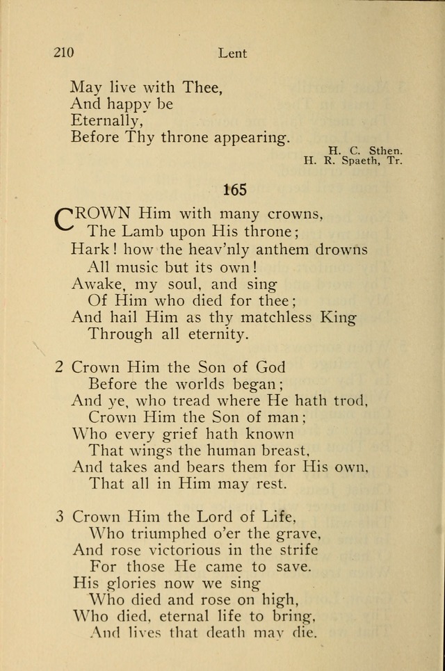 Wartburg Hymnal: for church, school and home page 210