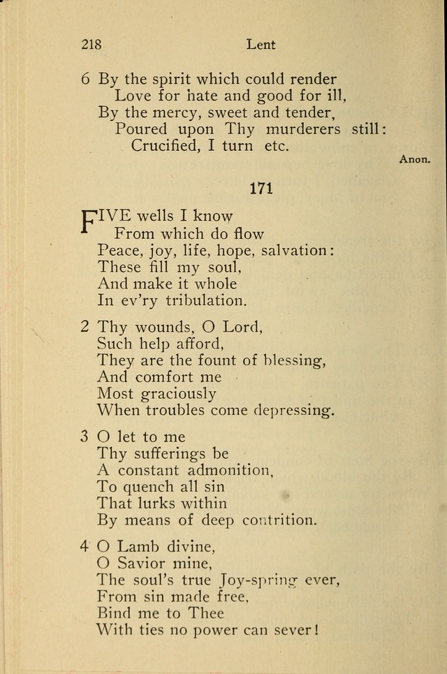 Wartburg Hymnal: for church, school and home page 218