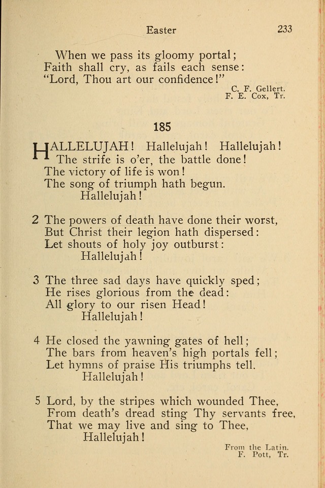 Wartburg Hymnal: for church, school and home page 233