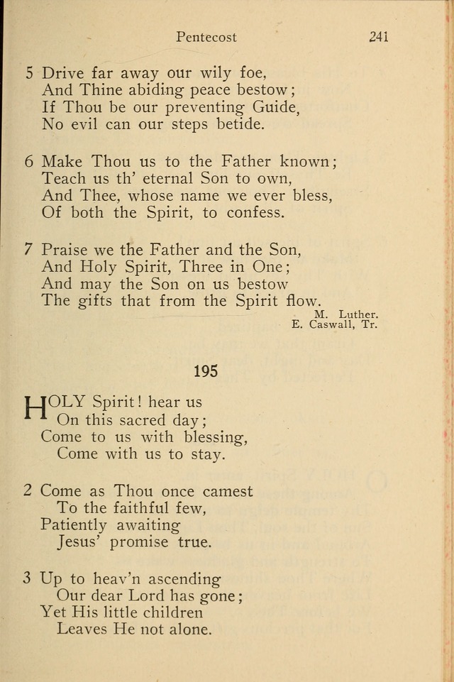 Wartburg Hymnal: for church, school and home page 241
