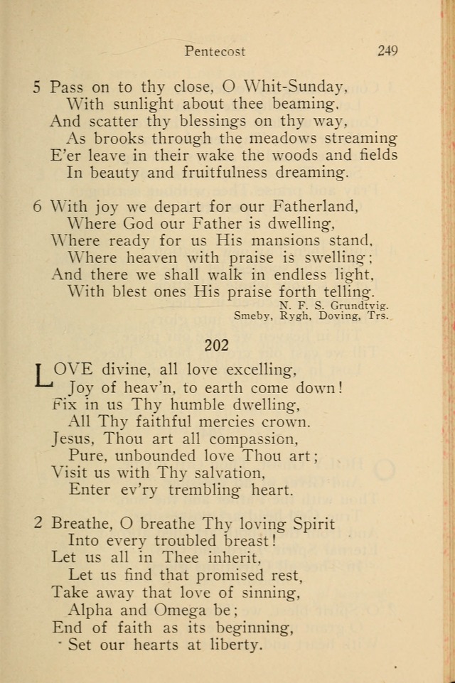 Wartburg Hymnal: for church, school and home page 249