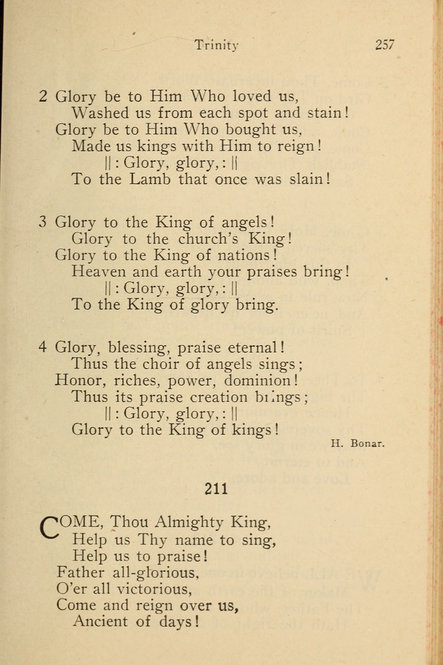 Wartburg Hymnal: for church, school and home page 257