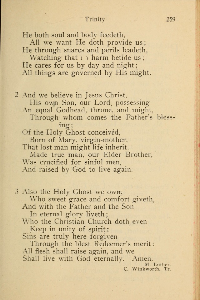 Wartburg Hymnal: for church, school and home page 259