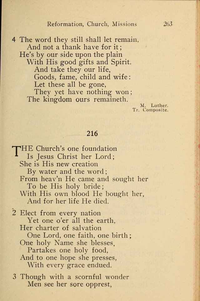 Wartburg Hymnal: for church, school and home page 263