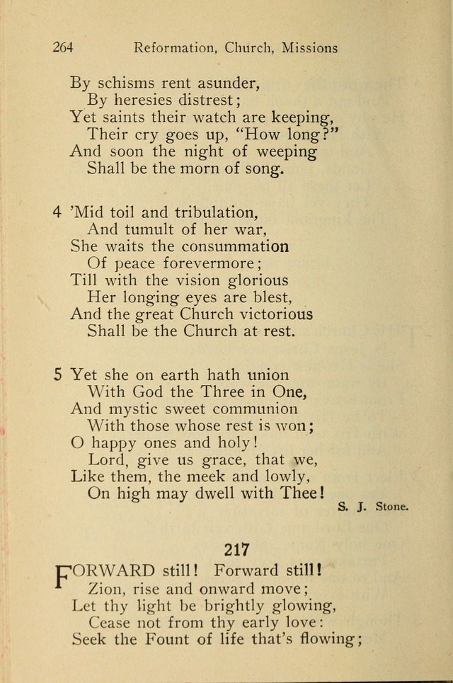 Wartburg Hymnal: for church, school and home page 264
