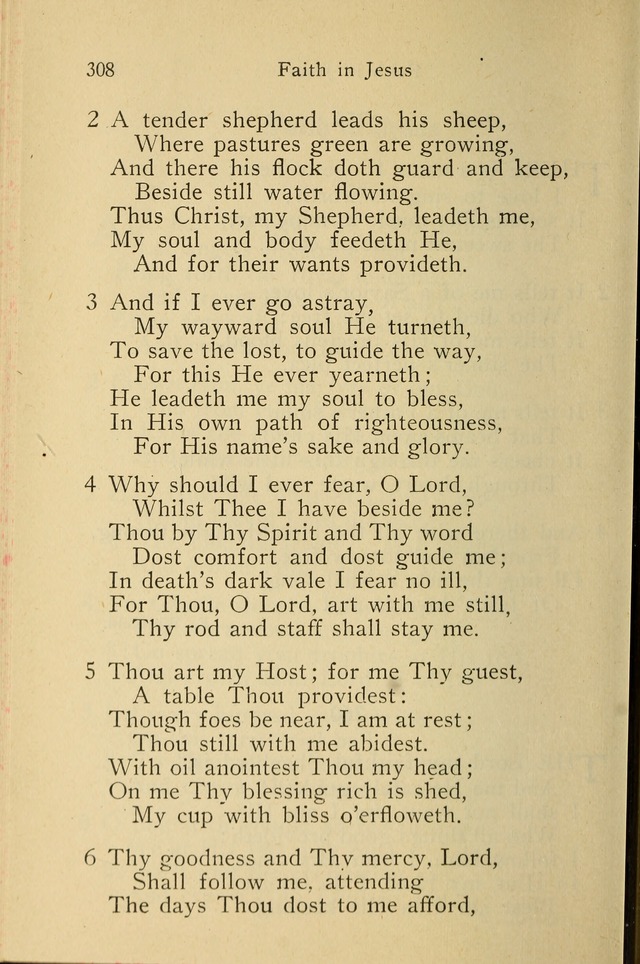 Wartburg Hymnal: for church, school and home page 308