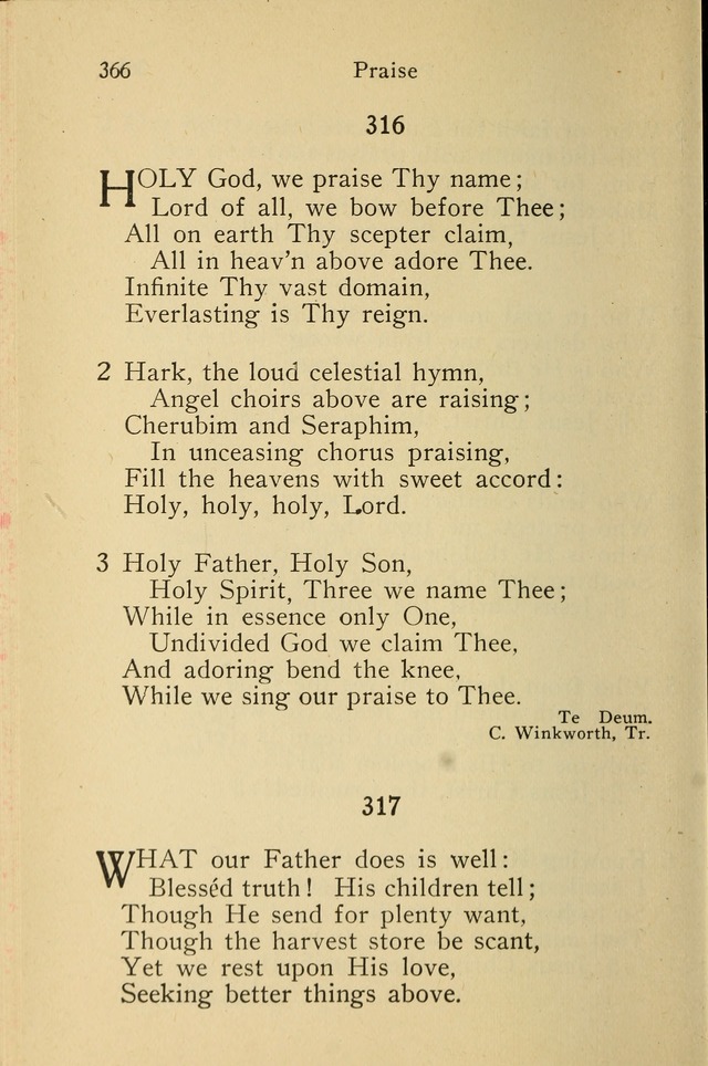 Wartburg Hymnal: for church, school and home page 366