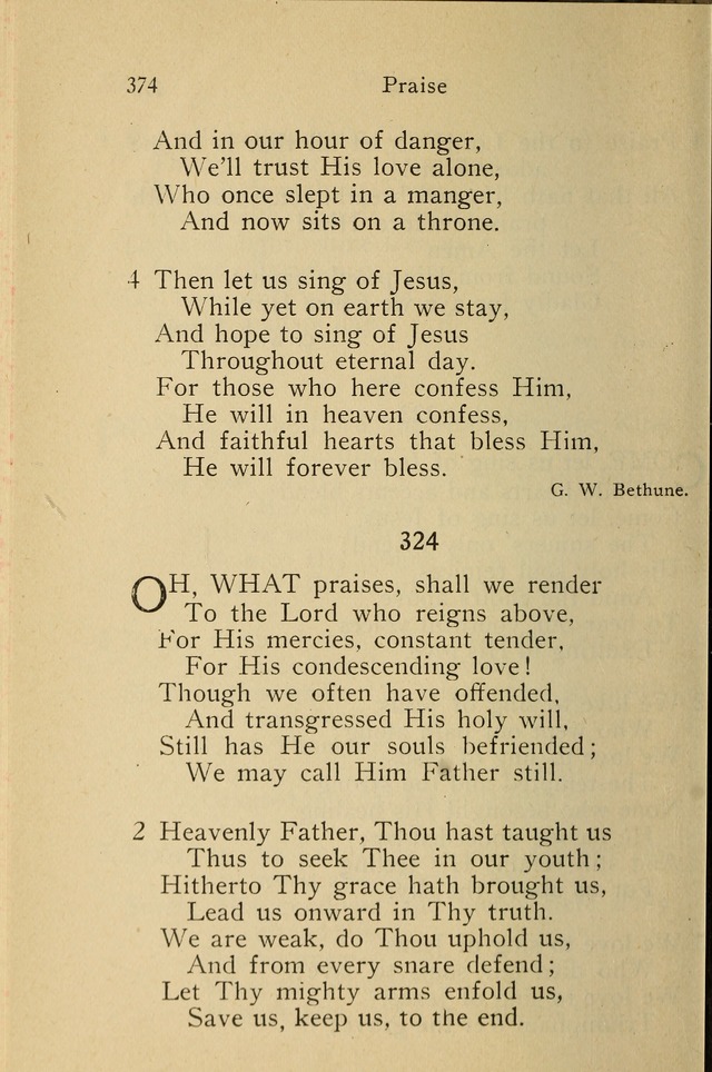 Wartburg Hymnal: for church, school and home page 374