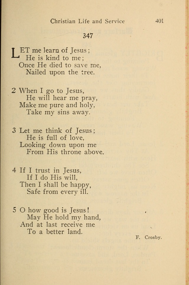 Wartburg Hymnal: for church, school and home page 401