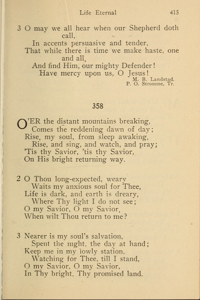 Wartburg Hymnal: for church, school and home page 415