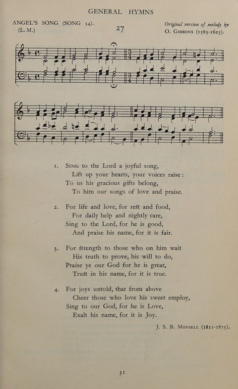 The Winchester Hymn Supplement: with Tunes page 31