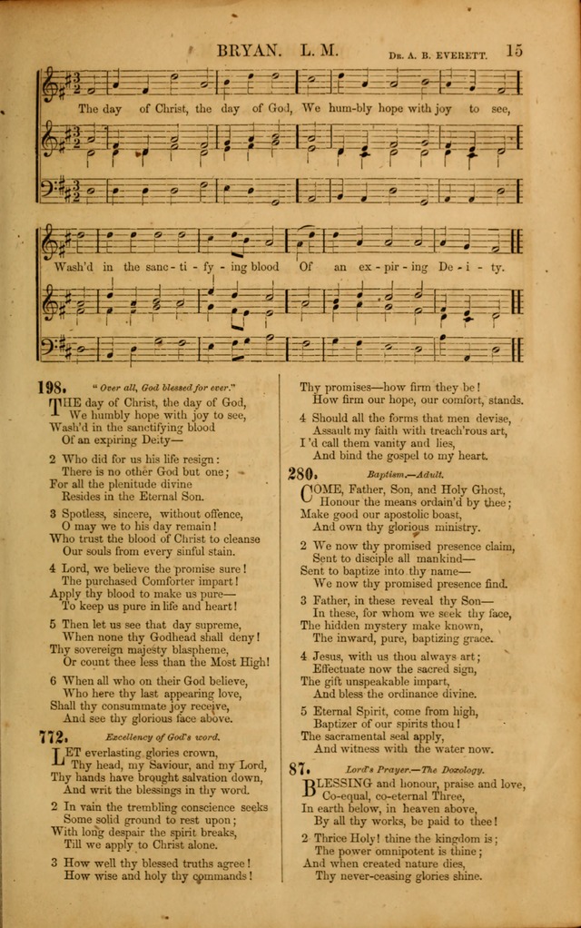 Wesleyan Hymn and Tune Book: Comprising the Entire Collection of Hymns in the Hymn Book of the Methodist Episcopal Church, South page 15