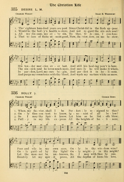 The Wesleyan Methodist Hymnal: Designed for Use in the Wesleyan Methodist Connection (or Church) of America page 244