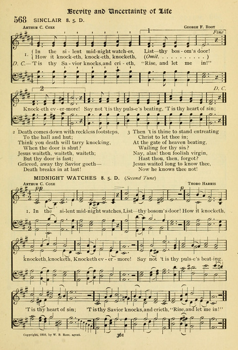 The Wesleyan Methodist Hymnal: Designed for Use in the Wesleyan Methodist Connection (or Church) of America page 361