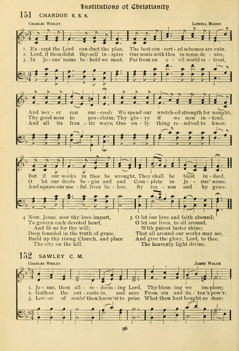 The Wesleyan Methodist Hymnal: Designed for Use in the Wesleyan Methodist Connection (or Church) of America page 96