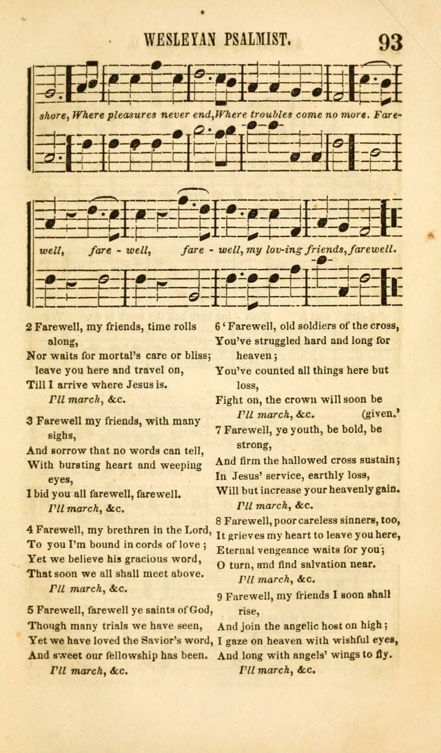 The Wesleyan Psalmist, or Songs of Canaan: a collection of hymns and tunes designed to be used at camp-meetings, and at class and prayer meetings, and other occasions of social devotion page 100