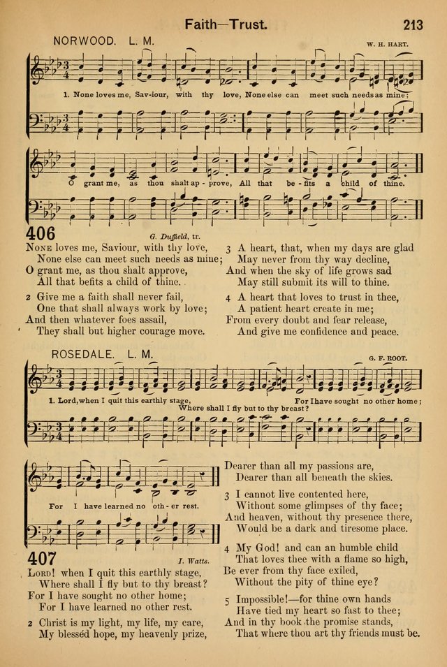 Worship in Song: a selection of hymns and tunes for the Service of the Sanctuary  page 213
