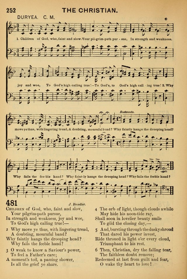 Worship in Song: a selection of hymns and tunes for the Service of the Sanctuary  page 252