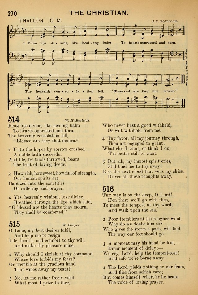 Worship in Song: a selection of hymns and tunes for the Service of the Sanctuary  page 270