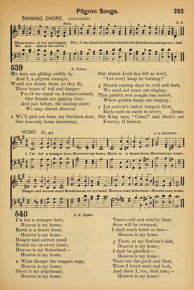 Worship in Song: a selection of hymns and tunes for the Service of the Sanctuary  page 283
