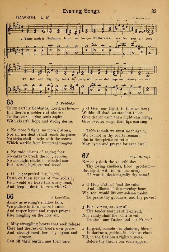 Worship in Song: a selection of hymns and tunes for the Service of the Sanctuary  page 33