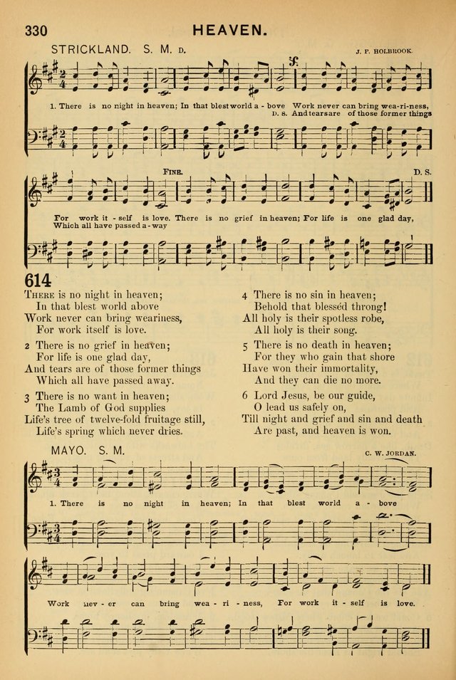Worship in Song: a selection of hymns and tunes for the Service of the Sanctuary  page 330