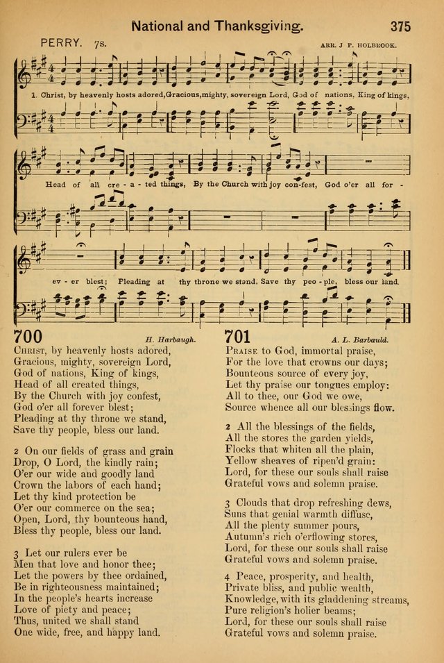 Worship in Song: a selection of hymns and tunes for the Service of the Sanctuary  page 375